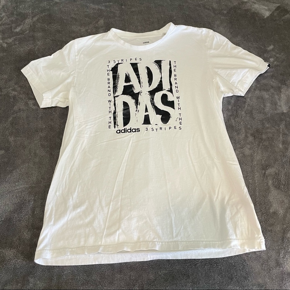 ADIDAS White Tee Shirt Top